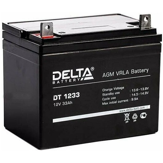 Аккумулятор для ИБП Delta Battery DT 1233 12 В 33 Ач