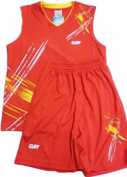 Комплект баскетбольной формы Cliff 3280 3XL 50-52 Красный
