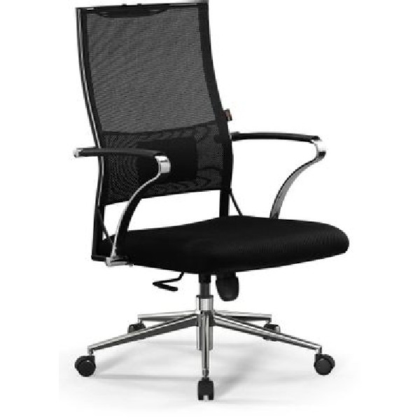 Кресло офисное МЕТТА Sit Air-180 B2-290K (M10.B23.G18.W02) на колесиках, сетка, черный [z509385244]