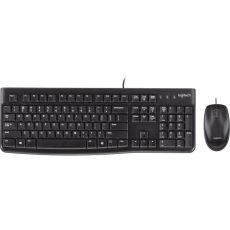 Мышь+Клавиатура Logitech MK120 проводной, черный / черный, [920-002562]