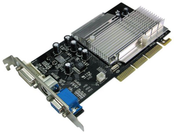 Видеокарта Inno3D GeForce FX 5500 270Mhz AGP 256Mb 400Mhz 128 bit DVI TV